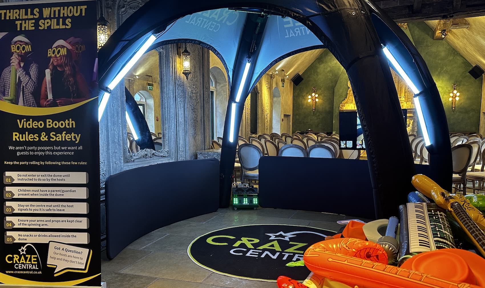 Hire 360 Photo Booth at Le Petit Chateau in Northumberland