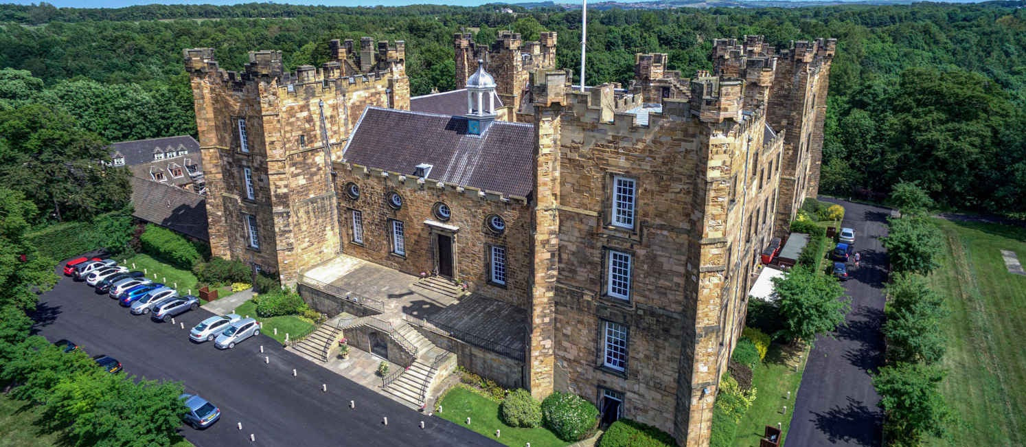 Country castle on a sunny day