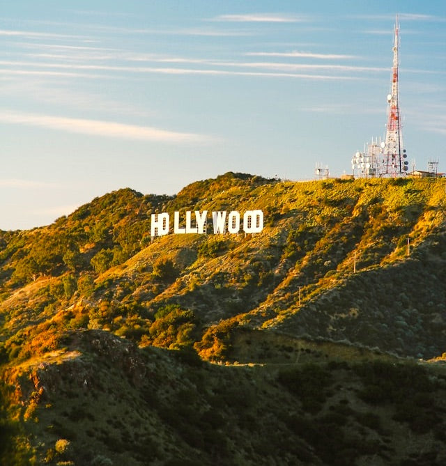 Hollywood sign on hill