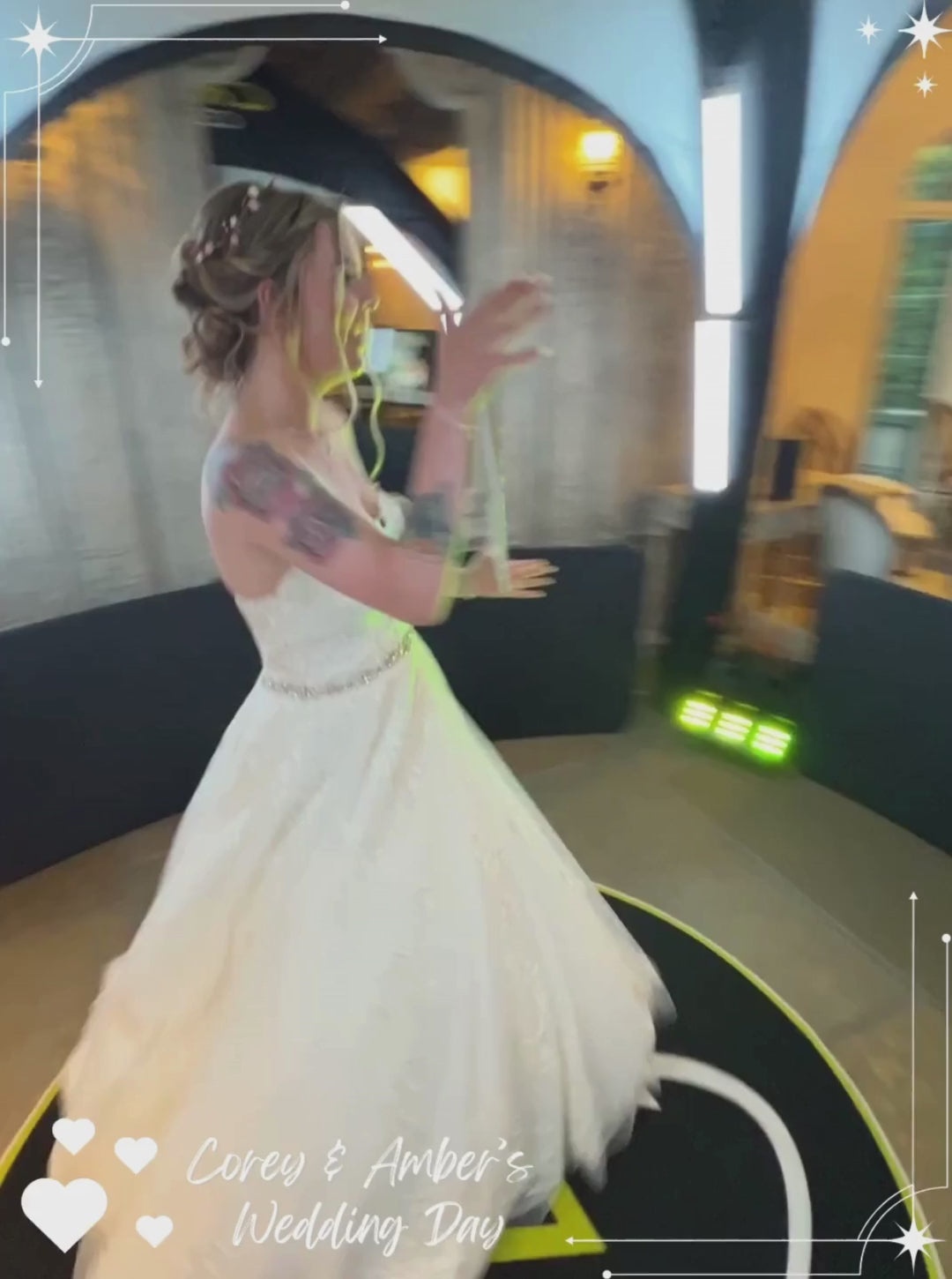 Bride Wedding 360 Video Booth Hire